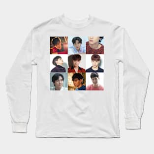 Choi tae joon collage Long Sleeve T-Shirt